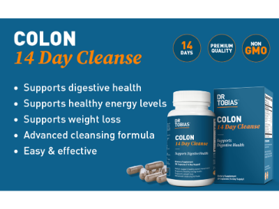 Dr. Tobias Colon 14 Day Cleanse - 30 Capsules - Digestive Support - Exp 2030
