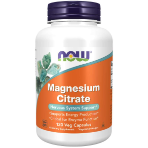 Now Magnesium Citrate 400mg, 120 Capsules