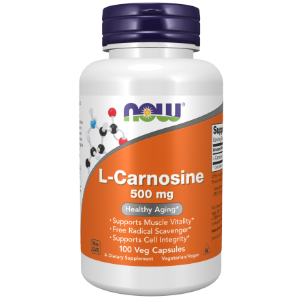 Now L-Carnosine 500 mg, 100 Veg Capsules
