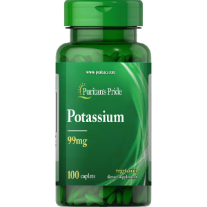 Puritan's Pride Potassium 99 mg, 100 caplets