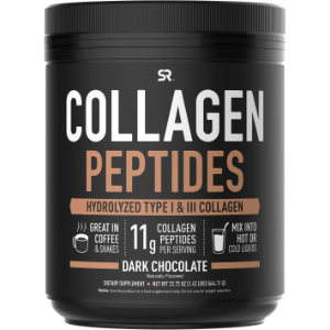 Sport Research hydrolyzed Collagen Peptides Powder (Dark Chocolate), 644g, 41 servings