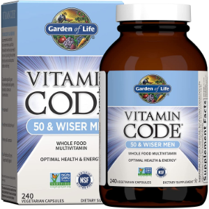 Garden of Life Vitamin Code 50 & Wiser Men's, 240 Capsules
