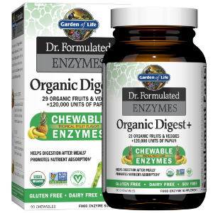 Dr. Formulated Enzymes Organic Digest+, 90 Chewable Tablets
