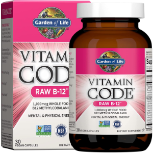 Garden of Life Vitamin Code Raw B-12 Methylcobalamin, 30 caps