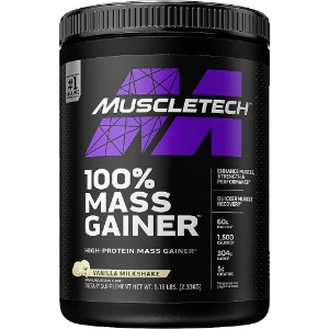 MuscleTech 100% Mass Gainer Protein Powder, Vanilla